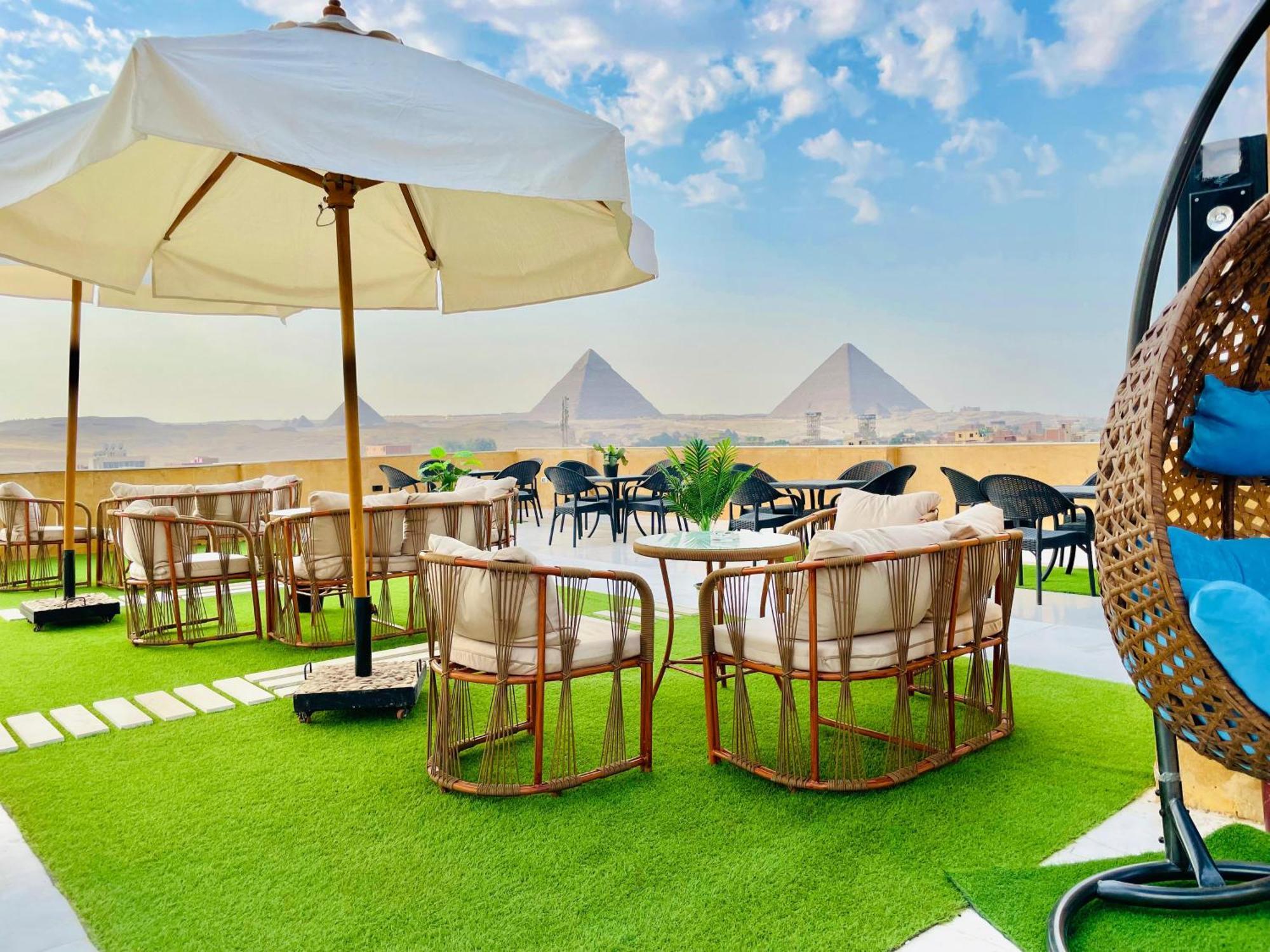 Palm Pyramids View Inn Kafret el-Gabal Extérieur photo